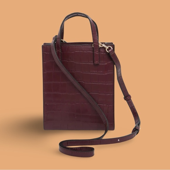 Marc Jacobs Croc Embossed Crossbody Micro Tote - Picture 2 of 6